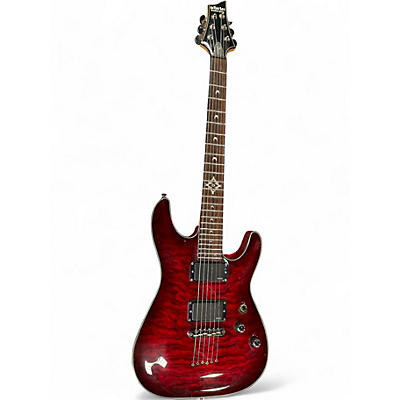 Used Schecter Guitar Research Hellraiser Deluxe RED Solid Body Electric Guitar