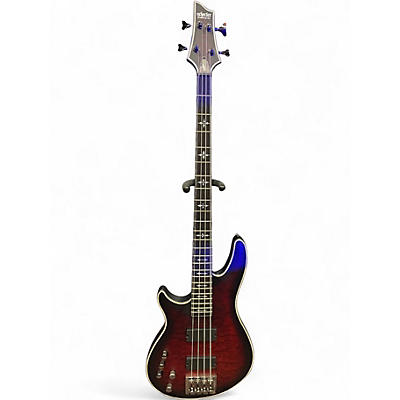 Used Schecter Guitar Research Hellraiser Extreme 4 String Crimson Red Trans Electric Bass Guitar