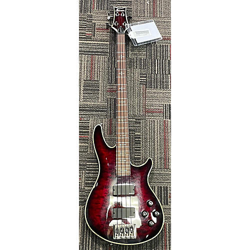 Schecter Guitar Research Used Schecter Guitar Research Hellraiser Extreme 4 String SATIN CRIMSON RED Electric Bass Guitar SATIN CRIMSON RED