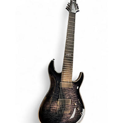 Used Schecter Guitar Research Hellraiser Hybrid C-8 8-String Trans Black Solid Body Electric Guitar