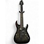 Used Schecter Guitar Research Hellraiser Hybrid C7 Transparent Black Burst Solid Body Electric Guitar Transparent Black Burst