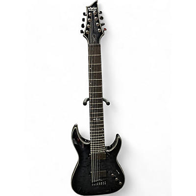 Schecter Guitar Research Used Schecter Guitar Research Hellraiser Hybrid C8 Translucent Black Burst Solid Body Electric Guitar