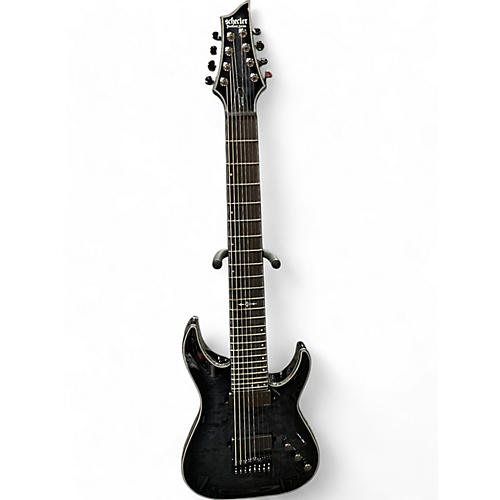 Schecter Guitar Research Used Schecter Guitar Research Hellraiser Hybrid C8 Translucent Black Burst Solid Body Electric Guitar Translucent Black Burst