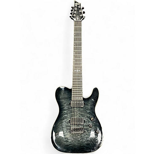 Used Schecter Guitar Research Hellraiser PT7 Hybrid TRANS BLACK BURST Solid Body Electric Guitar TRANS BLACK BURST