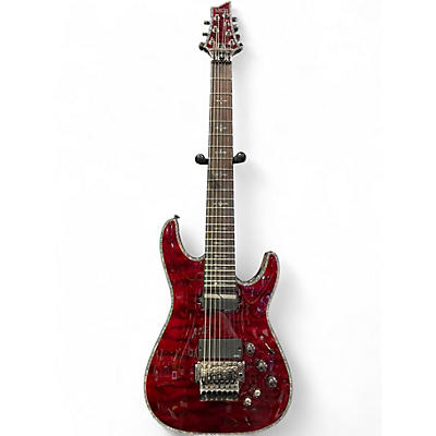 Used Schecter Guitar Research Hellraiser-S 7 Black Cherry Solid Body Electric Guitar
