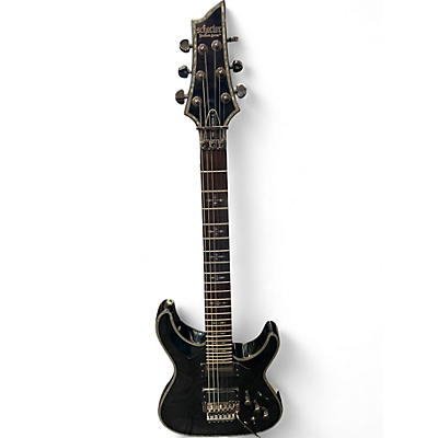 Used Schecter Guitar Research Hellraiser-S Black Solid Body Electric Guitar