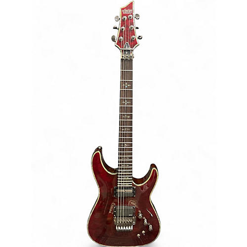 Used Schecter Guitar Research Hellraiser S Flamed Crimson Solid Body Electric Guitar Flamed Crimson