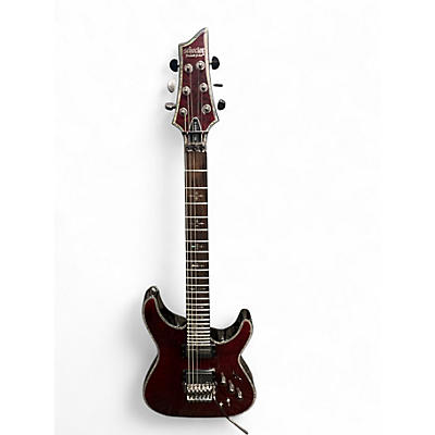 Used Schecter Guitar Research Hellraiser S Maroon Solid Body Electric Guitar