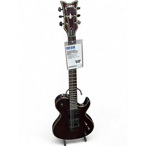 Used Schecter Guitar Research Hellraiser Solo 6 Crimson Red Trans Solid Body Electric Guitar Crimson Red Trans