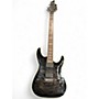 Used Schecter Guitar Research Hellraiser Special C1 See Thru Black Solid Body Electric Guitar See Thru Black