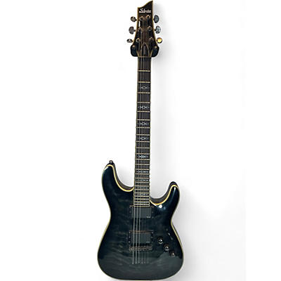 Used Schecter Guitar Research Hellraiser Special C1 Trans Black Solid Body Electric Guitar