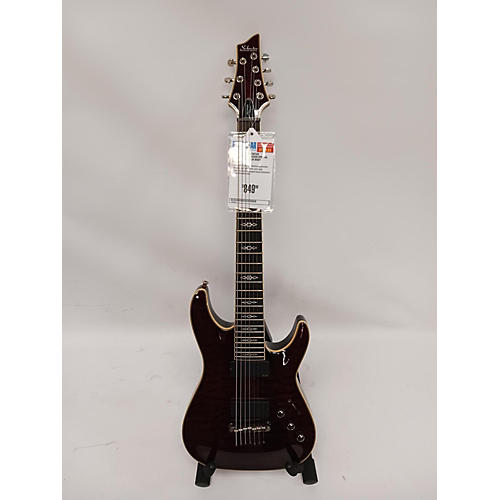 Schecter Guitar Research Used Schecter Guitar Research Hellraiser Special C7 Red Wave Solid Body Electric Guitar red wave