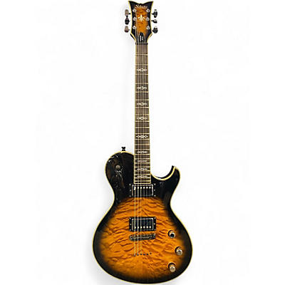 Used Schecter Guitar Research Hellraiser Special Solo 6 Dark Vintage Sunburst Solid Body Electric Guitar