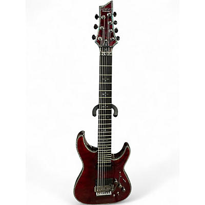 Used Schecter Guitar Research Hellraiser c1-7 Black Cherry Solid Body Electric Guitar