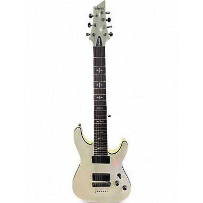 Used Schecter Guitar Research IM24050245 White Solid Body Electric Guitar