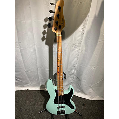 Schecter Guitar Research Used Schecter Guitar Research J-4 Turquoise Electric Bass Guitar