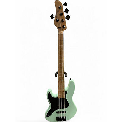 Used Schecter Guitar Research J-5 5-String with Maple Fretboard Seafoam Green Electric Bass Guitar