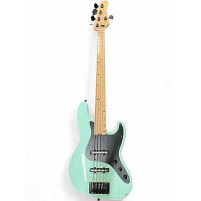 Used Schecter Guitar Research J-5 Sea Foam Green Electric Bass Guitar