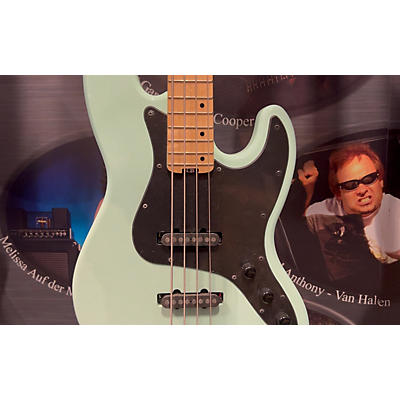 Schecter Guitar Research Used Schecter Guitar Research J4 Emerald Green Electric Bass Guitar