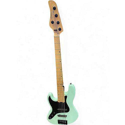 Used Schecter Guitar Research J5 LH Seafoam Green Electric Bass Guitar Seafoam Green