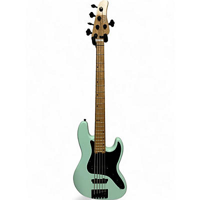 Schecter Guitar Research Used Schecter Guitar Research J5 Seafoam Green Electric Bass Guitar