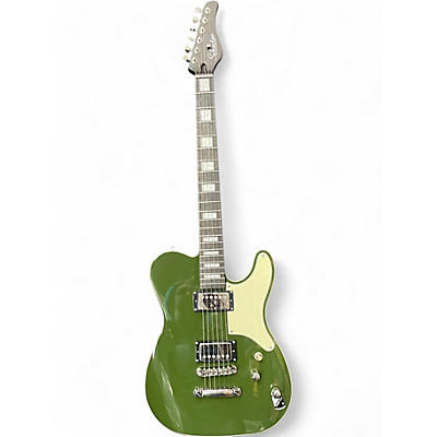 Used Schecter Guitar Research JACK FOWLER PT DRAB GREEN Solid Body Electric Guitar
