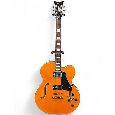 Used Schecter Guitar Research JAZZ 6 Natural Hollow Body Electric Guitar