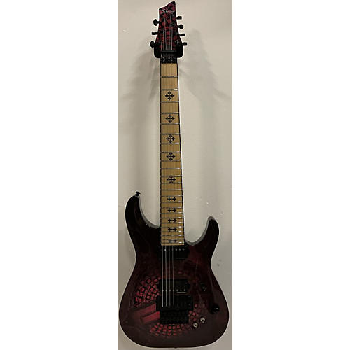 Schecter Guitar Research Used Schecter Guitar Research JL-7 FR s Custom Graphic Solid Body Electric Guitar Custom Graphic