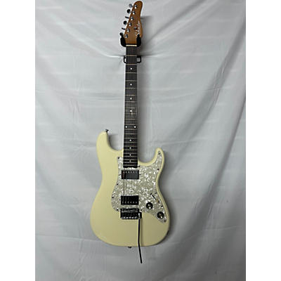 Schecter Guitar Research Used Schecter Guitar Research Jack Fowler Traditional Antique White Solid Body Electric Guitar