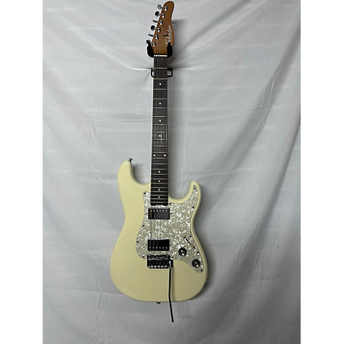 Schecter Guitar Research Used Schecter Guitar Research Jack Fowler Traditional Antique White Solid Body Electric Guitar Antique White