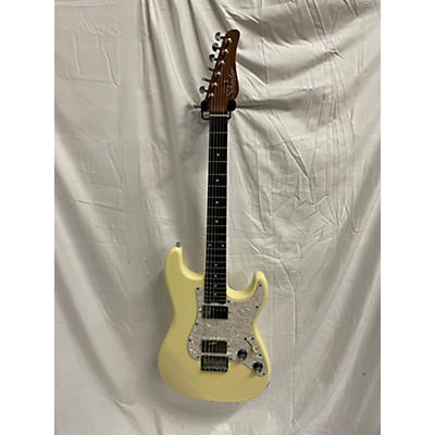 Schecter Guitar Research Used Schecter Guitar Research Jack Fowler Traditional Signature Antique Ivory Solid Body Electric Guitar