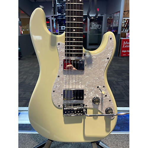 Schecter Guitar Research Used Schecter Guitar Research Jack Fowler Traditional Signature White Solid Body Electric Guitar White