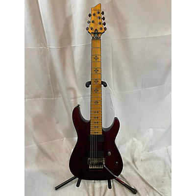 Used Schecter Guitar Research Jeff Loomis Signature Floyd Rose VAMPYRE RED Solid Body Electric Guitar