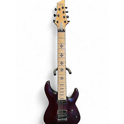 Used Schecter Guitar Research Jeff Loomis Signature Floyd Rose Vampyre Red Solid Body Electric Guitar