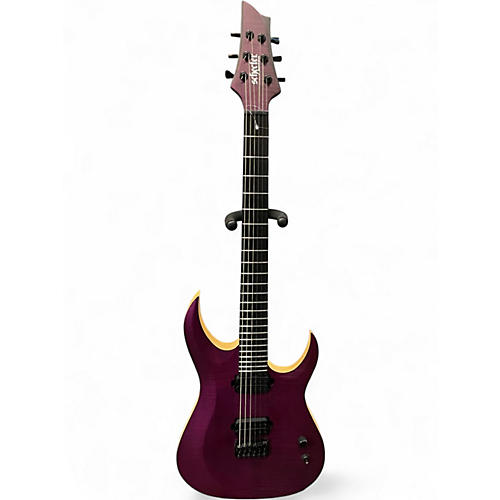 Used Schecter Guitar Research John Brown Tao 6 Purple Solid Body Electric Guitar Purple
