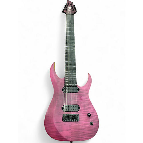 Used Schecter Guitar Research John Browne Diamond Series Tao 8 String Trans Purple Solid Body Electric Guitar Trans Purple