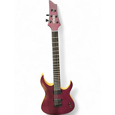 Used Schecter Guitar Research John Browne Tao 6 Satin Trans Purple Solid Body Electric Guitar