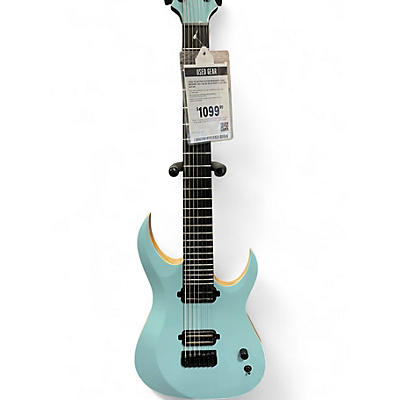 Used Schecter Guitar Research John Browne Tao-7 Blue Solid Body Electric Guitar