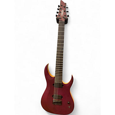 Used Schecter Guitar Research John Browne Tao-7 SATIN TRANS PURPLE Solid Body Electric Guitar