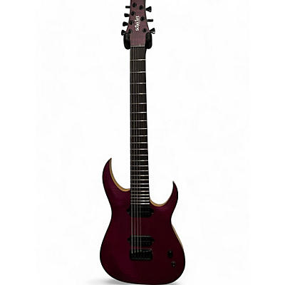 Schecter Guitar Research Used Schecter Guitar Research John Browne Tao 7 String Trans Purple Solid Body Electric Guitar