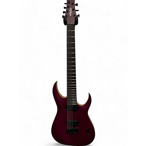 Schecter Guitar Research Used Schecter Guitar Research John Browne Tao 7 String Trans Purple Solid Body Electric Guitar Trans Purple