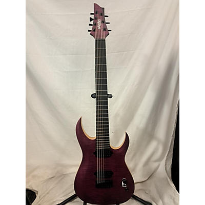 Schecter Guitar Research Used Schecter Guitar Research John Browne Tao-7 Trans Purple Solid Body Electric Guitar