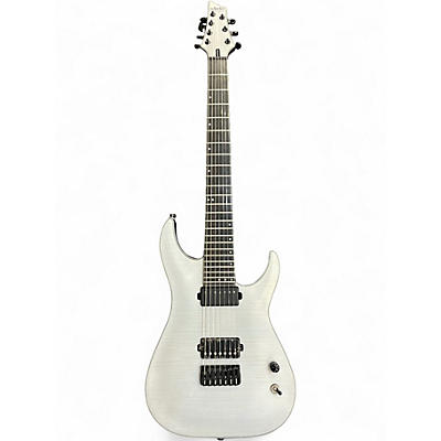 Used Schecter Guitar Research KIETH MERROW K-7 Trans White Solid Body Electric Guitar