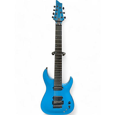 Used Schecter Guitar Research KM-7 FR S Blue Solid Body Electric Guitar