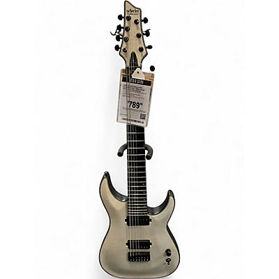 Used Schecter Guitar Research KM-7 Gray Solid Body Electric Guitar