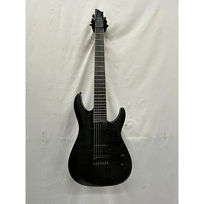 Schecter Guitar Research Used Schecter Guitar Research KM-7 MKII Black Solid Body Electric Guitar