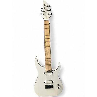 Used Schecter Guitar Research KM-7 MKIII Classic White Solid Body Electric Guitar