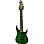 Used Schecter Guitar Research KM-7 MKIII Green Burst Solid Body Electric Guitar Green Burst