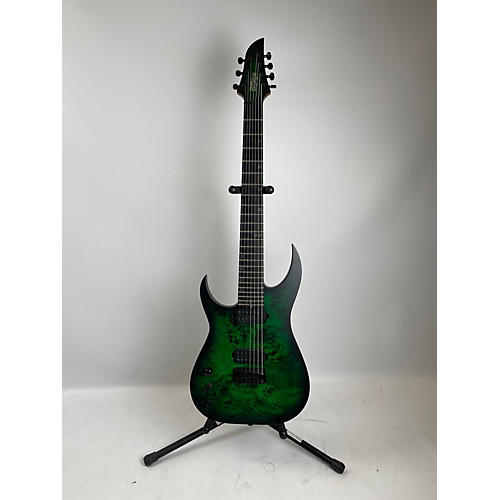 Schecter Guitar Research Used Schecter Guitar Research KM-7 MKIII LH Standard Toxic Green Solid Body Electric Guitar Toxic Green