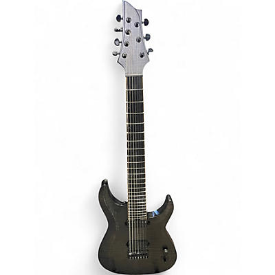 Used Schecter Guitar Research KM-7 Mk II Black Solid Body Electric Guitar